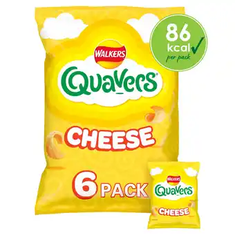 Iceland Walkers quavers cheese multipack snacks 6x16g offer