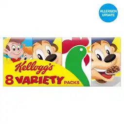 Iceland Kellogg's 8 variety packs 196g offer