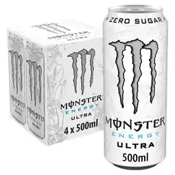 Iceland Monster energy drink ultra 4 x 500ml offer