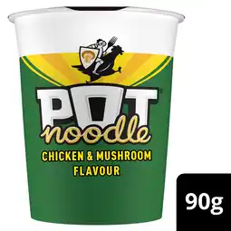 Iceland Pot noodle standard pot noodle chicken & mushroom 90 g offer