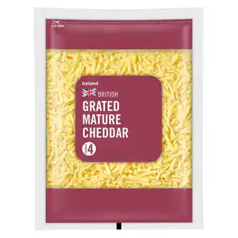 Iceland Iceland grated mature cheddar 250g offer
