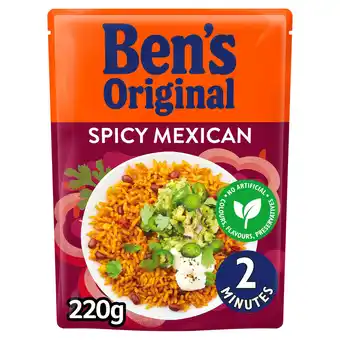 Iceland Ben's original spicy mexican style microwave rice 220g offer