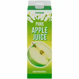Iceland Iceland pure apple juice from concentrate 1litre offer