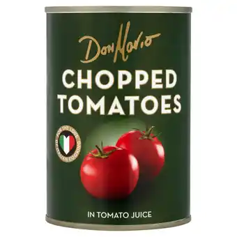Iceland Don mario chopped tomatoes in tomato juice 400g offer
