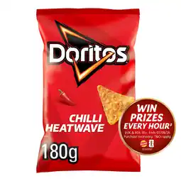 Iceland Doritos chilli heatwave sharing tortilla chips crisps 180g offer