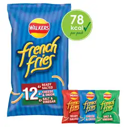 Iceland Walkers french fries flavour crispy potato snacks 12 x 18g offer