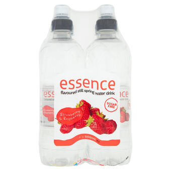 Iceland Essence strawberry & raspberry flavoured still spring water drink 4 x 500ml offer
