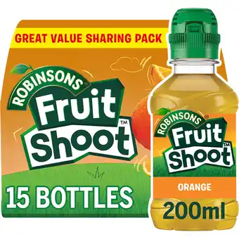 Iceland Robinsons fruit shoot orange 15 x 200ml offer