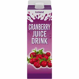 Iceland Iceland cranberry juice drink 1litre offer