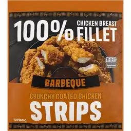 Iceland Iceland barbeque chicken breast fillet strips 500g offer