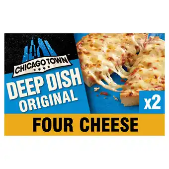 Iceland Chicago town fully loaded deep dish 2 four cheese pizzas 2 x 148g (296g) offer