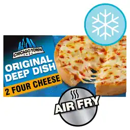 Iceland Chicago town fully loaded deep dish 2 four cheese pizzas 2 x 148g (296g) offer