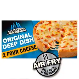 Iceland Chicago town fully loaded deep dish 2 four cheese pizzas 2 x 148g (296g) offer