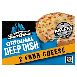 Iceland Chicago town fully loaded deep dish 2 four cheese pizzas 2 x 148g (296g) offer