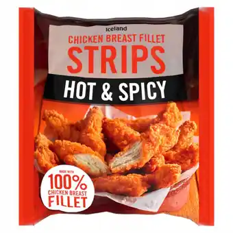 Iceland Iceland hot and spicy chicken breast fillet strips 500g offer