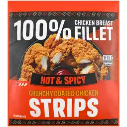 Iceland Iceland hot and spicy chicken breast fillet strips 500g offer
