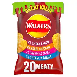 Iceland Walkers meaty pack 20 x 25g offer