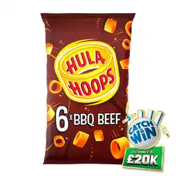 Iceland Hula hoops bbq beef flavour 6 x 24g offer