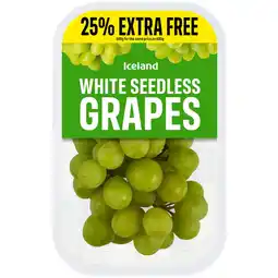 Iceland Iceland green seedless grapes 400g offer