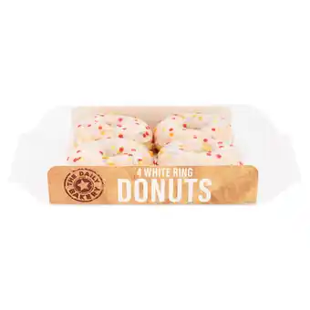Iceland The daily bakery white ring donuts 4 x 52g (208g) offer