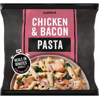 Iceland Iceland meal in bag chicken and bacon creamy pasta 750g offer