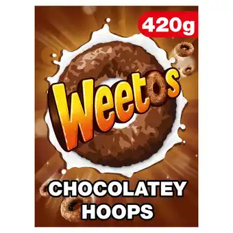 Iceland Weetos chocolatey hoops 420g offer