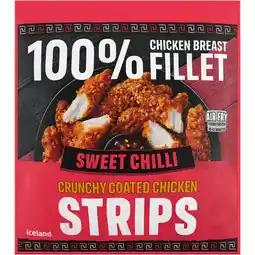 Iceland Iceland sweet chilli chicken breast fillet strips 500g offer