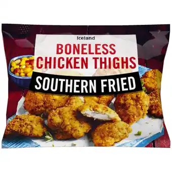 Iceland Iceland southern fried boneless chicken thighs 500g offer