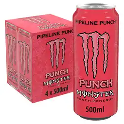 Iceland Monster energy drink pipeline punch 4 x 500ml offer