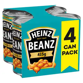 Iceland Heinz beanz in a rich tomato sauce 4 x 415g offer