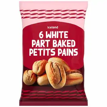 Iceland Iceland 6 white part baked petits pain offer