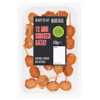 Iceland 12pk mini chicken satay 120g offer
