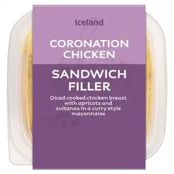 Iceland Iceland coronation chicken sandwich filler 250g offer