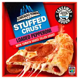 Iceland Chicago town takeaway stuffed crust pepperoni large pizza 645g offer