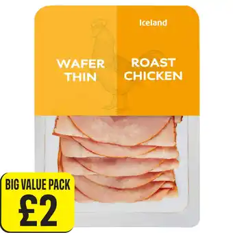 Iceland Iceland wafer thin roast chicken 275g offer
