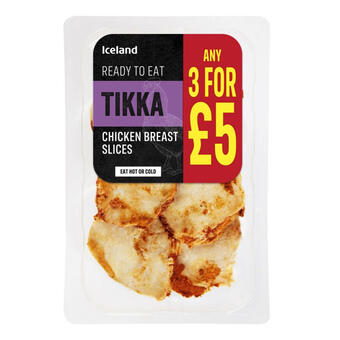 Iceland Iceland chicken tikka breast slices 160g offer