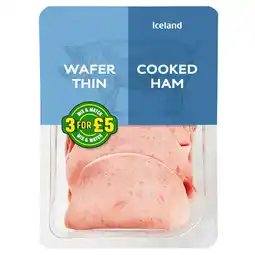 Iceland Iceland wafer thin cooked ham 275g offer