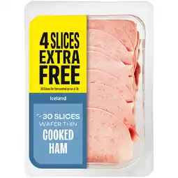 Iceland Iceland wafer thin cooked ham 275g offer