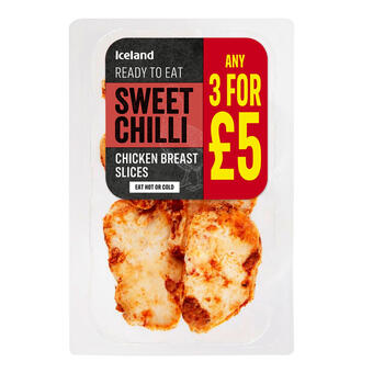 Iceland Iceland sweet chilli chicken breast slices 160g offer