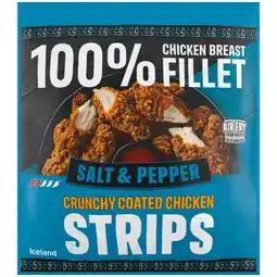 Iceland Iceland salt and pepper chicken breast fillet strips 500g offer