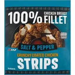 Iceland Iceland salt and pepper chicken breast fillet strips 500g offer