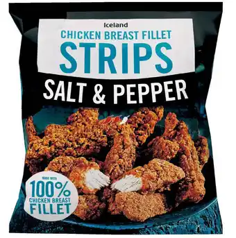 Iceland Iceland salt and pepper chicken breast fillet strips 500g offer