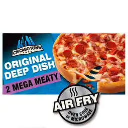 Iceland Chicago town fully loaded deep dish mega meaty pizzas 2 x 157g (314g) offer