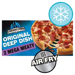 Iceland Chicago town fully loaded deep dish mega meaty pizzas 2 x 157g (314g) offer