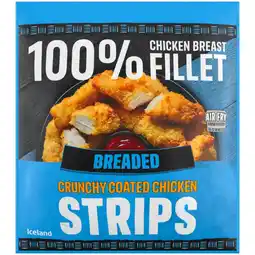 Iceland Iceland breaded chicken breast fillet strips 500g offer