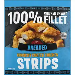 Iceland Iceland breaded chicken breast fillet strips 500g offer