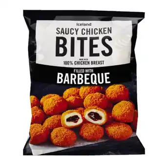 Iceland Iceland barbeque saucy chicken bites 504g offer