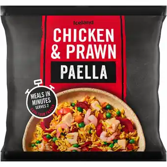 Iceland Iceland meal in a bag chicken & prawn paella 750g offer