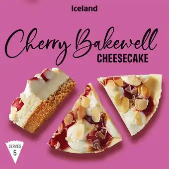 Iceland Iceland cherry bakewell cheesecake 400g offer