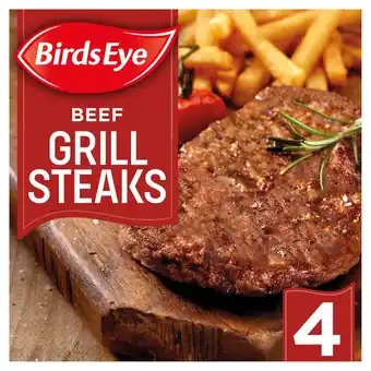 Iceland Birds eye 4 beef grill steaks 340g offer